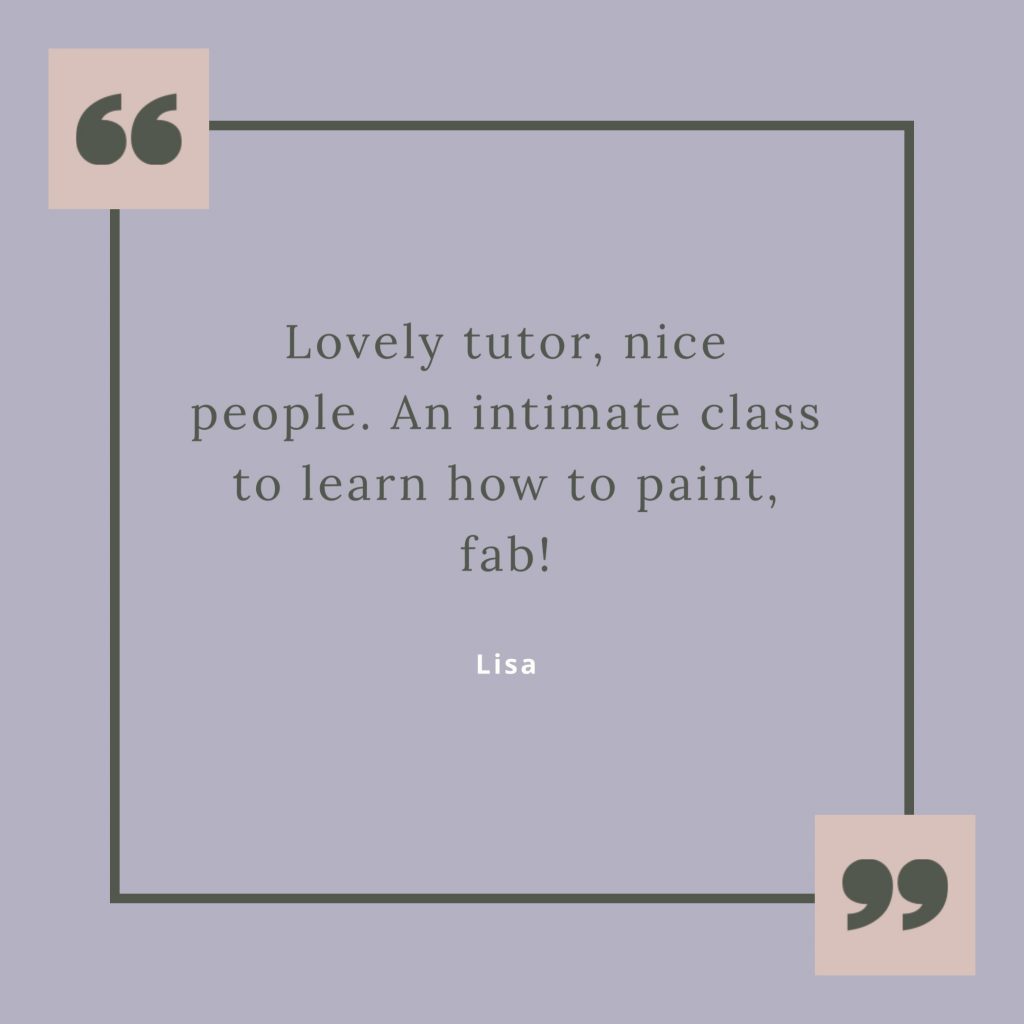 art class testimonial Chrissie Richards