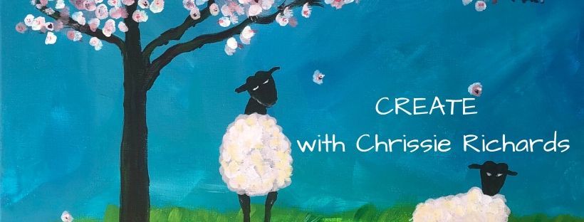 create with Chrissie Richards Facebook group to share artwork from classes