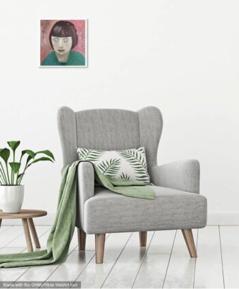 painting in room setting by Chrissie Richards