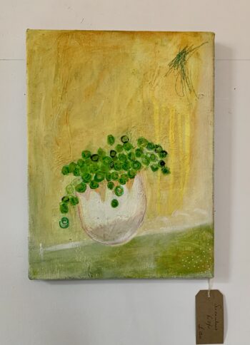 Succulent - mixed media on canvas