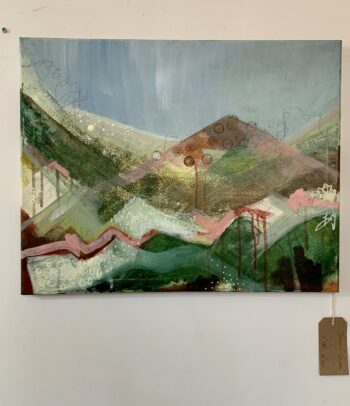 Desert Bloom - mixed media on canvas - 40 x 50 cm