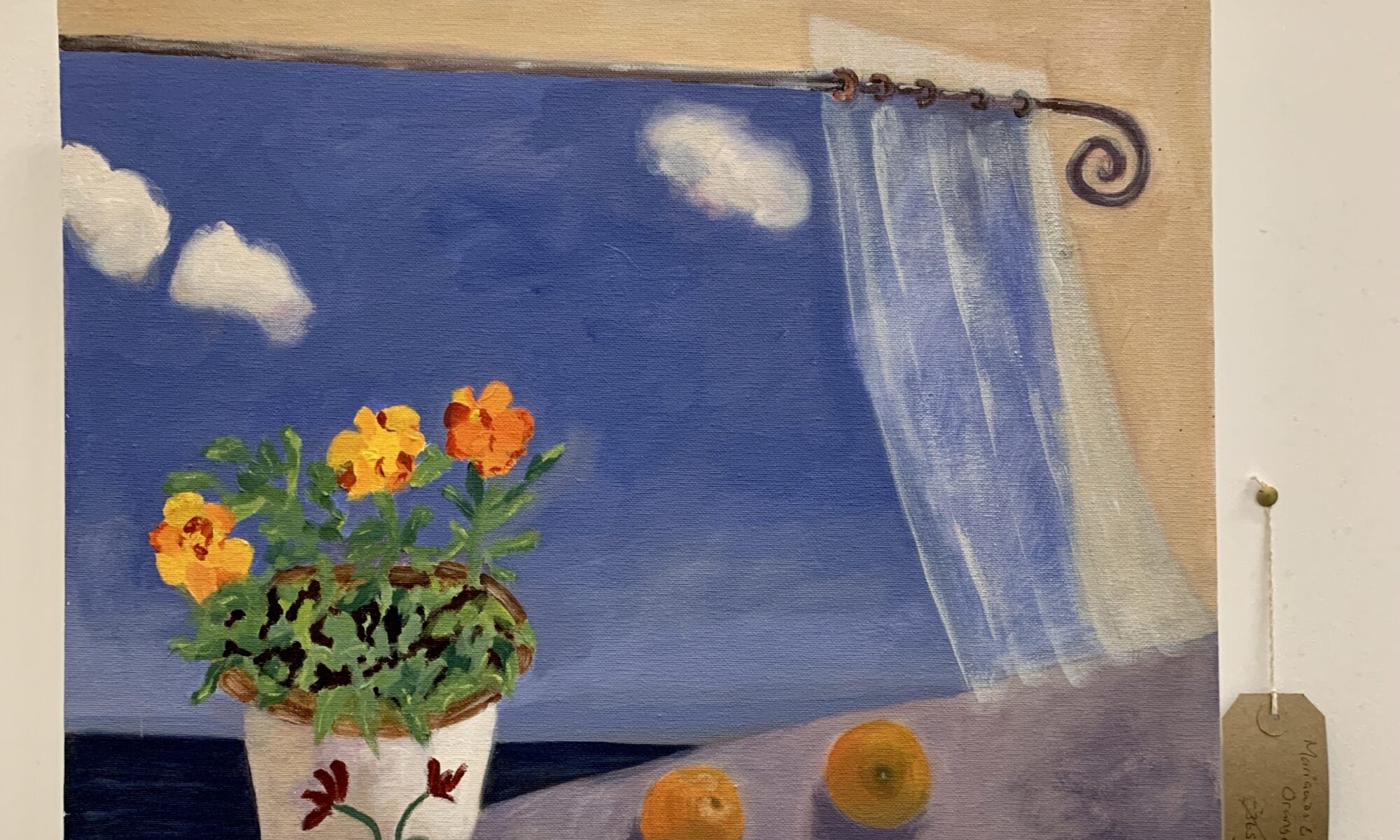 Marigolds and Oranges - Oil on Canvas