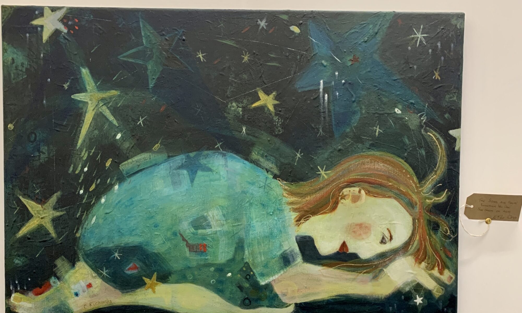 The Stars are there whether you can see them or not - mixed media on canvas - 51 x 76 cm