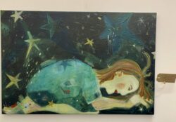The Stars are there whether you can see them or not - mixed media on canvas - 51 x 76 cm