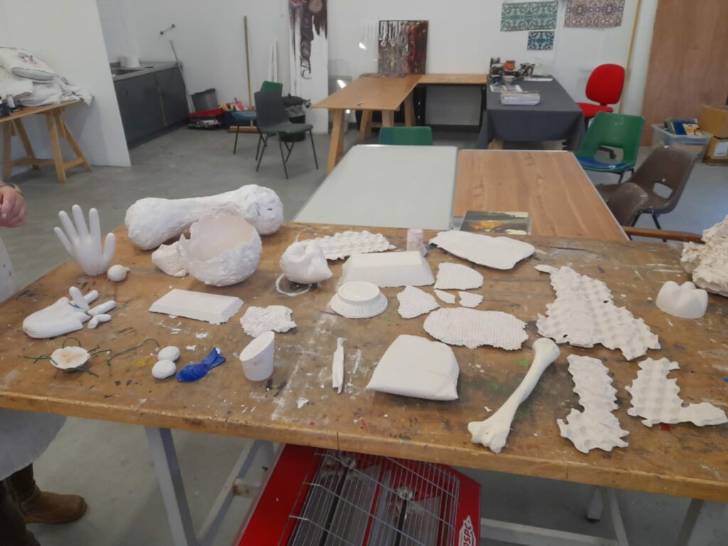 plaster castings